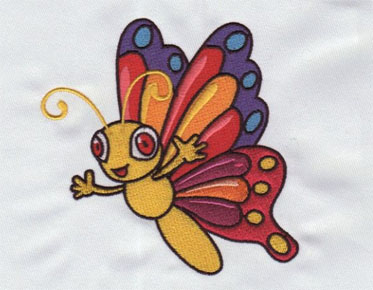 embroidery digitizing butterfly